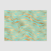 Papier Mousseline Jolies rayures dorées (Recto)