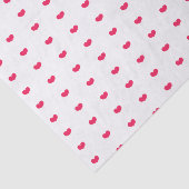 Papier Mousseline Jolis petits cœurs rose vif - Saint-Valentin (Détail)