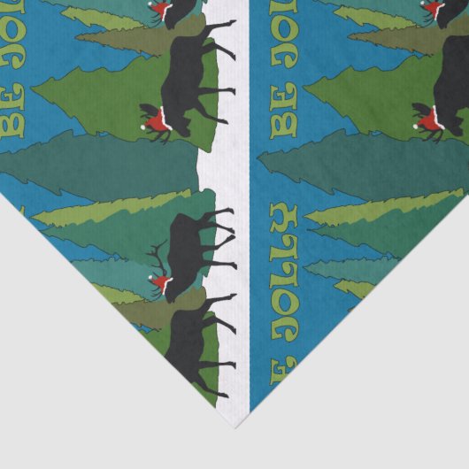 Papier Mousseline Jolly Old Moose et Elk (Détail)