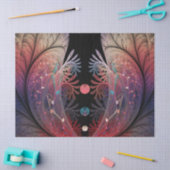 Papier Mousseline Jonglage Abstrait Art moderne Imaginaire fractal (Artisanat)