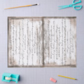 Papier Mousseline Joseph Campbell âgé par cru inspirant le manuscrit (Artisanat)