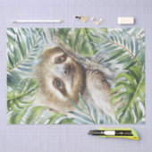 Papier Mousseline Jote Sloth Tropical Jungle (Artisanat)