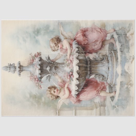 Papier Mousseline Jouer à la Fontaine (Recto)