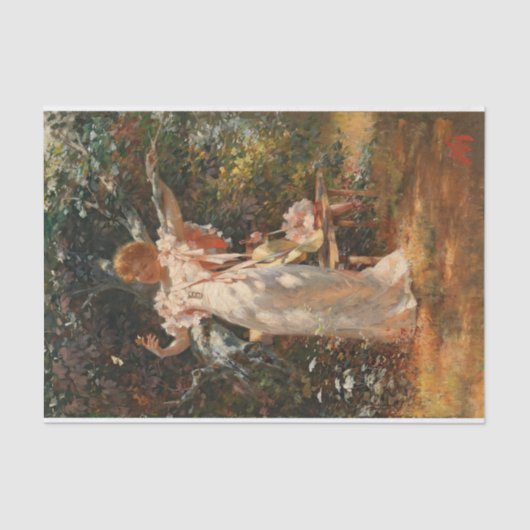 Papier Mousseline Jouer avec des papillons par Alois Hans Schram (Recto)