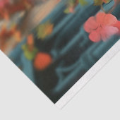 Papier Mousseline Jouer Gothique Gargoyle Rose Floral Découpage (Détail)