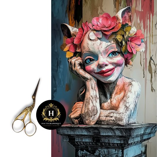 Papier Mousseline Jouer Gothique Paris Gargoyle Découpage