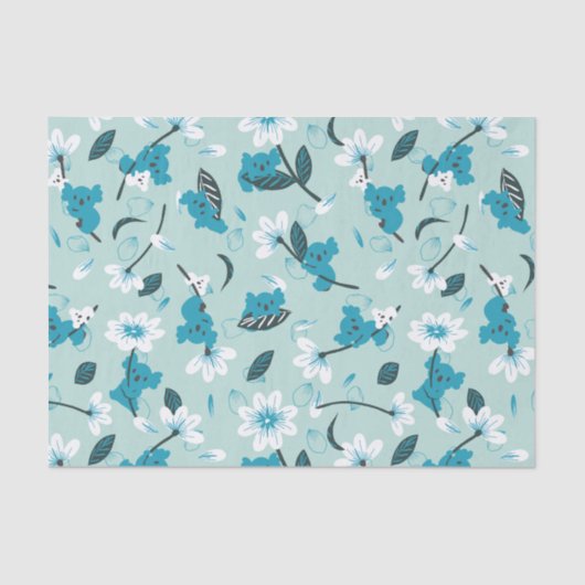 Papier Mousseline Jouer Koala Motif mignon animal et l'art nature (Recto)