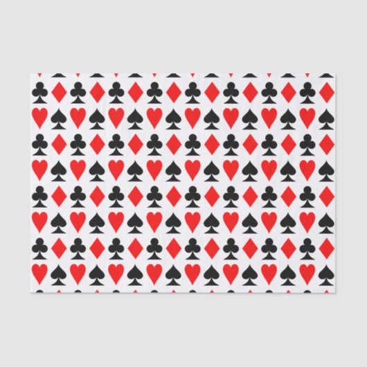 Papier Mousseline Jouer un Motif de cartes (Recto)