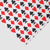 Papier Mousseline Jouer un Motif de cartes (Détail)