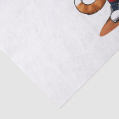 Papier Mousseline Joueur de baseball chat (Détail)