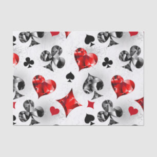 Papier Mousseline Joueur de poker Joueur de cartes de jouer costumes