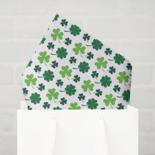 Papier Mousseline jour de la Saint-Patrick trèfle à quatre feuilles