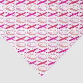 Papier Mousseline Jour de la Saint-Valentin : Les baisers et les bai (Détail)