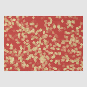 Papier Mousseline Jour de l'anniversaire de Red Gold Glam