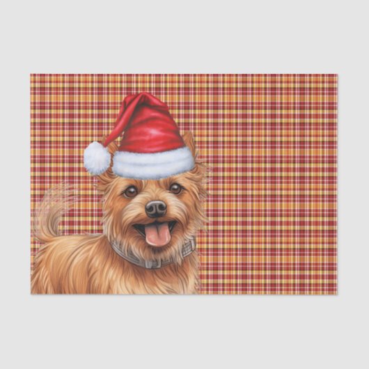 Papier Mousseline Jour de Noël australien Terrier Dog (Recto)