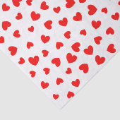 Papier Mousseline Jour des Valentines des Coeurs rouges mignons (Détail)