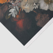 Papier Mousseline Jour des Valentines Poodle rouge floral (Détail)