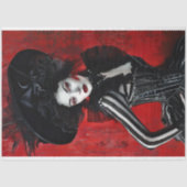 Papier Mousseline Jour des Valentines vintages - Découpage mode (Recto)