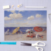 Papier Mousseline Jour d'été en bord de mer (Paysage de plage) (Artisanat)