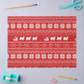 Papier Mousseline Jour férié des Eskimo Dogs de Noël (Artisanat)