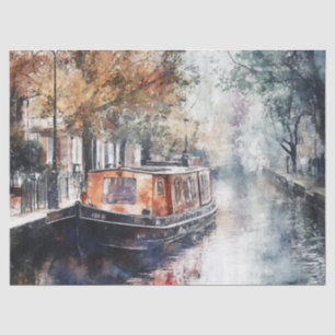Papier Mousseline Journal de découpage du canal anglais Narrowboat
