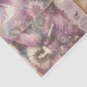 Papier Mousseline Journal de junk de purpe d'artiste multimédia mixt (Détail)