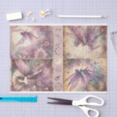 Papier Mousseline Journal de junk de purpe d'artiste multimédia mixt (Artisanat)