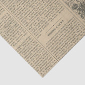 Papier Mousseline Journal vintage (Détail)