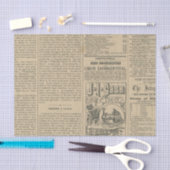 Papier Mousseline Journal vintage (Artisanat)