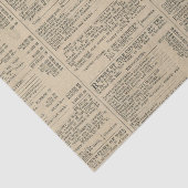 Papier Mousseline Journal vintage Financial Report (Détail)