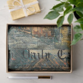 Papier Mousseline Journal vintage Rustic Texture Decoupage (Cadeau)