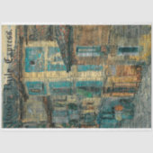 Papier Mousseline Journal vintage Rustic Texture Decoupage (Recto)