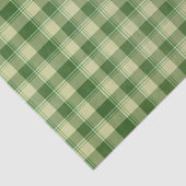 Papier Mousseline Journée de la Saint Patrick à Plaid Vert (Détail)