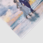 Papier Mousseline Journée de mariage Plage Walk Découpage (Détail)