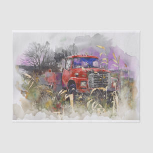 Papier Mousseline Jours passés, Russe Vintage Red Pickup