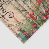 Papier Mousseline Joy Christmas Poinsettia Musical (Détail)