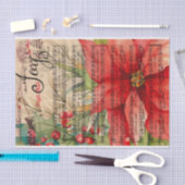 Papier Mousseline Joy Christmas Poinsettia Musical (Artisanat)