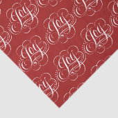 Papier Mousseline Joy - Noël Chalk Calligraphy Letters - Rouge (Détail)