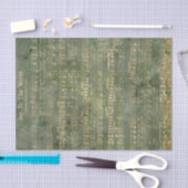 Papier Mousseline Joy To The World Gold Christmas Music Decoupage (Artisanat)