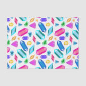 Papier Mousseline Joyaux Gemme Arc-En-Ciel (Recto)