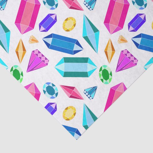 Papier Mousseline Joyaux Gemme Arc-En-Ciel (Détail)