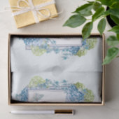 Papier Mousseline Joyeuse aquarelle d'anniversaire Blue Hydrangea Fl (Cadeau)