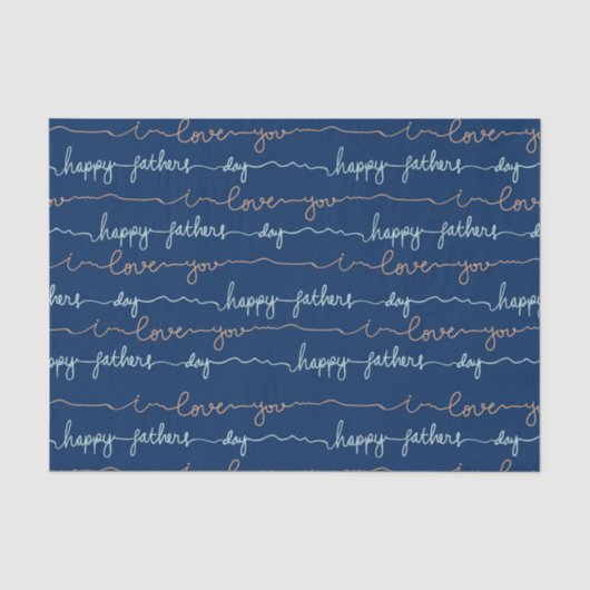Papier Mousseline Joyeuse Fête des Pères (Recto)