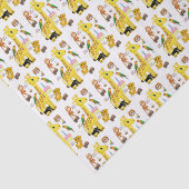 Papier Mousseline Joyeuse Giraffe en papier Tissu Anniversaire (Détail)