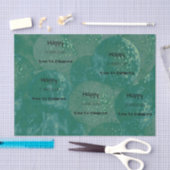 Papier Mousseline Joyeuse Saint-Patrick Ballons Verts Vintage (Artisanat)