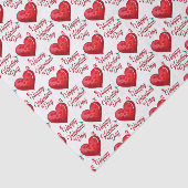 Papier Mousseline Joyeuse Saint-Valentin (Détail)