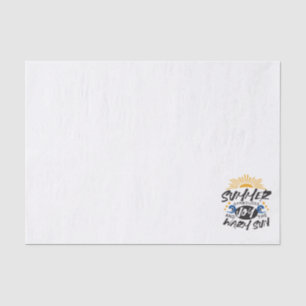 Papier Mousseline Joyeuses Bliss d'été - Citation Soleil Chaud