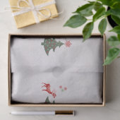 Papier Mousseline Joyeuses fêtes Arbre de Noël et Cerfs (Cadeau)