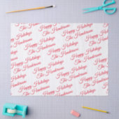 Papier Mousseline Joyeuses Fêtes Personnalisées (Artisanat)