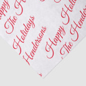 Papier Mousseline Joyeuses Fêtes Personnalisées (Détail)